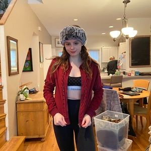 Suede red jacket from Akira